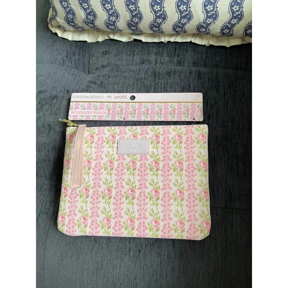 Love Shack Fancy Target - Yoobi Blooming Heirloom Flat Zip Pencil Case